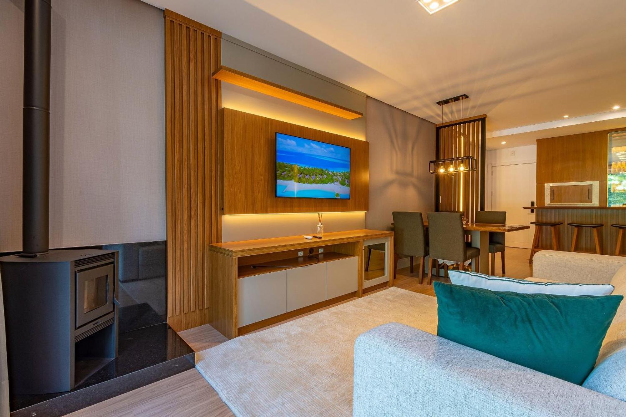 Rosa Edificio Bellagio Canela Com Infraestrutura Completa Apartment Luaran gambar