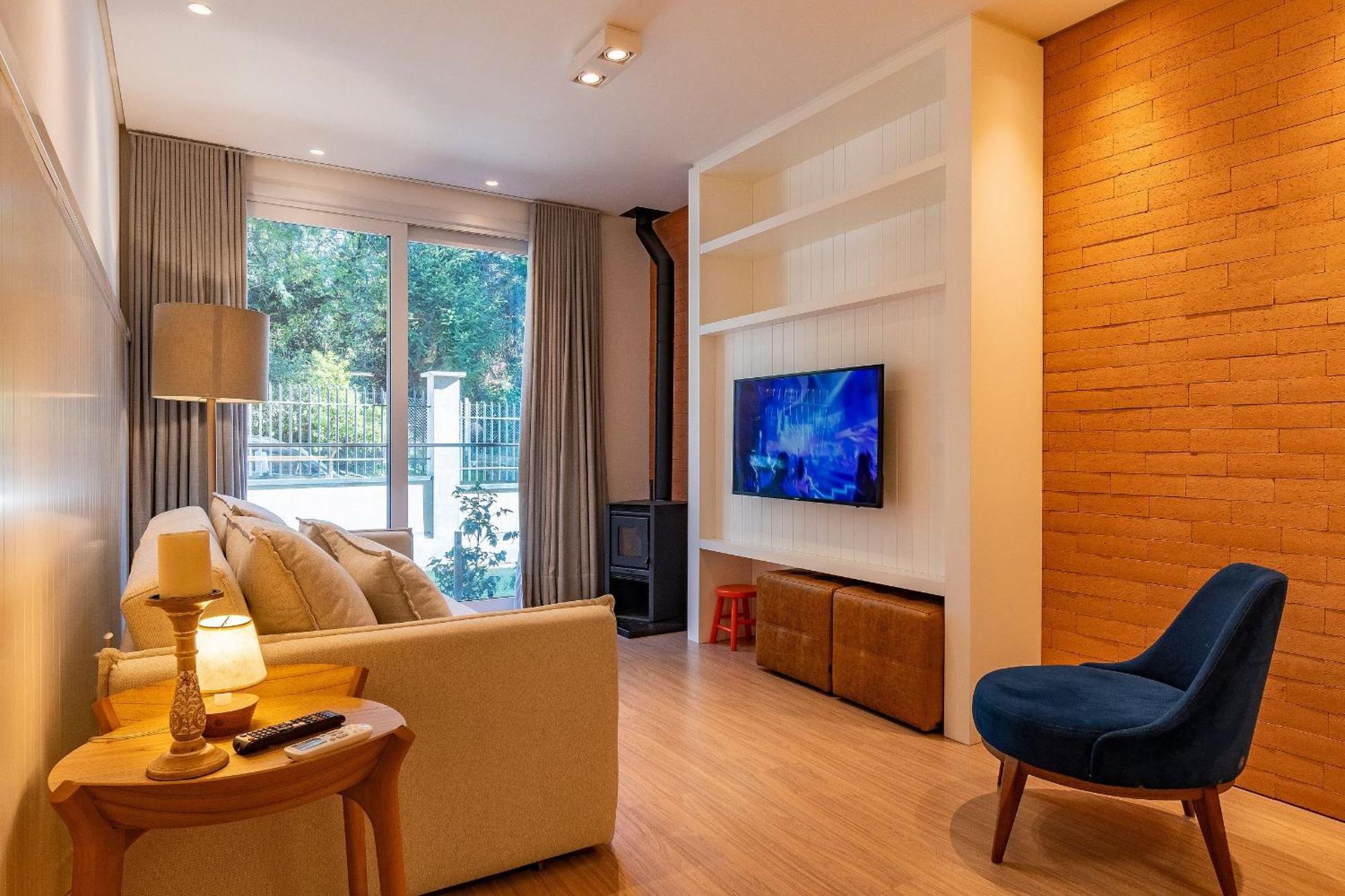 Rosa Edificio Bellagio Canela Com Infraestrutura Completa Apartment Luaran gambar